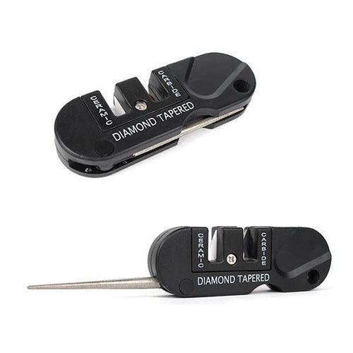 Pocket Knife Sharpener for Camping & Hiking – 3-Stage Portable Tool